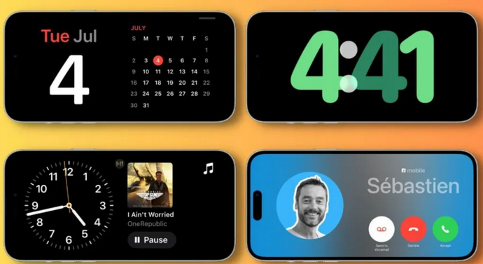 满城苹果手机维修分享iOS17横屏充电待机显示有什么好处 