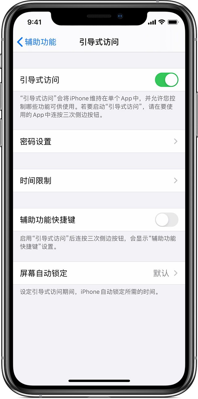 满城苹果手机维修分享如何在 iPhone 上退出引导式访问 