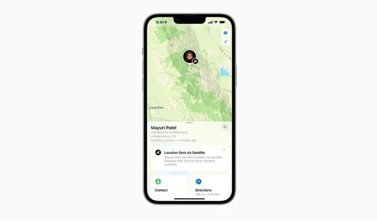 满城苹果14维修分享iPhone14系列中 FindMy功能通过卫星分享位置方法教程 