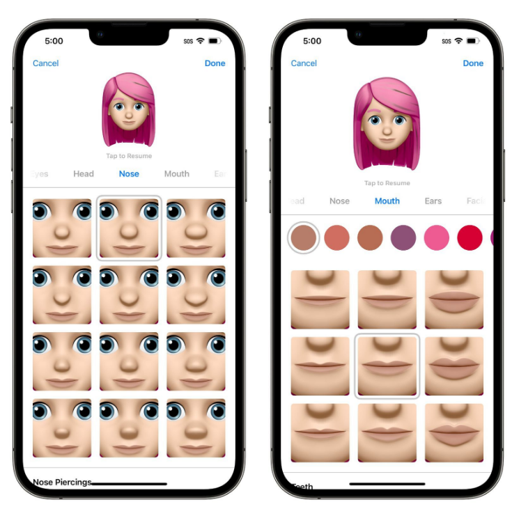 满城苹果手机维修分享​iOS 16中的拟我表情有了哪些变化和升级 