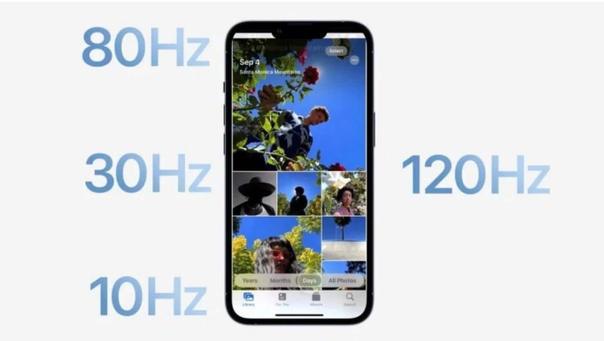 满城苹果14维修分享iPhone 14有高刷吗 