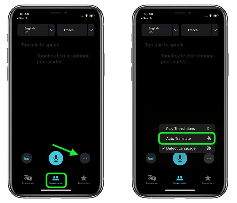 满城苹果手机维修分享iOS 15 “翻译” App 新改进 